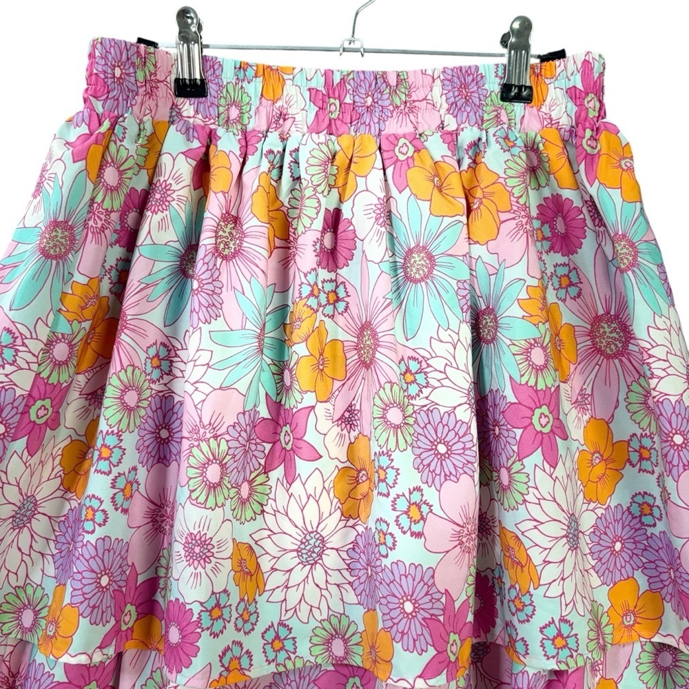 SSYS The Label “Eve” Tiered Maxi Skirt in Floral – Sz M - Picture 4 of 9